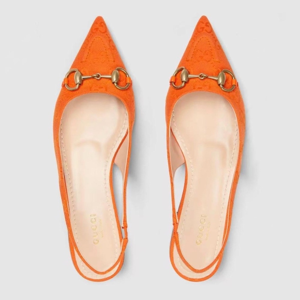 Gucci Horsebit Slingback Ballet Flat! - Picture 3 of 4